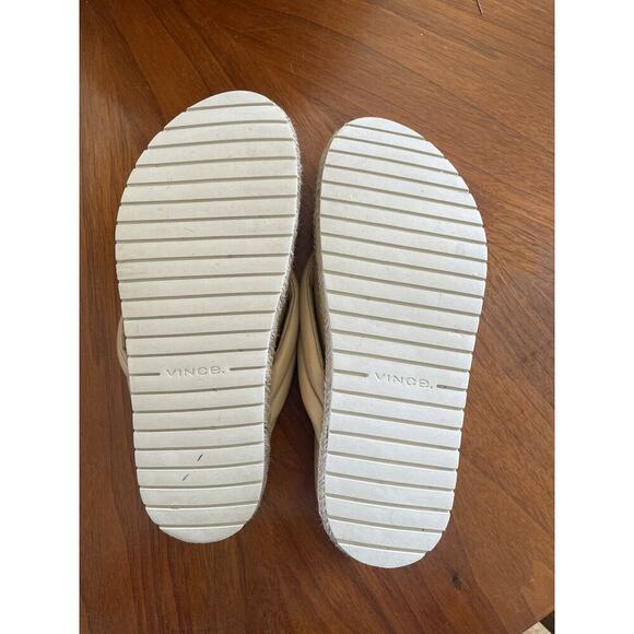 VINCE Forest Platfrom Size 8 Leather Sandal Tan Leather - Picture 6 of 7